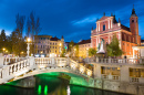 Ponte Tripla em Ljubljana, Eslovênia