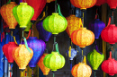 Lanternas de Seda em Hoi An City, Vietnã
