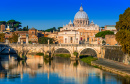 Ponte do Santo Angelo e Cúpula do Vaticano