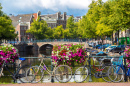 Bicicletas em uma Ponte em Amsterdã