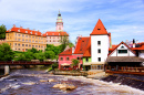 Medieval Cesky Krumlov, República Checa