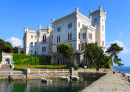 Castelo de Miramare em Trieste, Itália