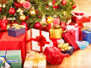 Caixas de Presente na Árvore de Natal