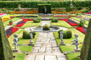Jardins do Palácio Hampton Court perto de Londres