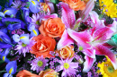Bouquet Colorido de Flores Exóticas