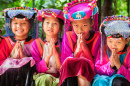 Crianças Hmong em Chiangmai, Tailândia