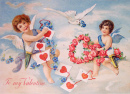 Cartão Vintage do Dia dos Namorados