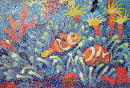 Mosaico dos Peixes Palhaço