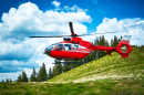 Helicóptero nas Montanhas