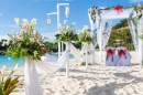 Arco do Casamento em uma Praia
