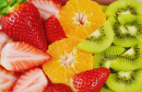 Frutas Coloridas Cortadas