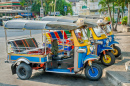 Táxis de Tuk-Tuk em Bangkok, Tailândia