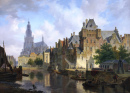 Paisagem Extravagante com o Mauritshuis