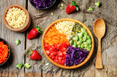 Salada de Legumes de Millet de Arco-íris