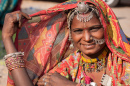 Mulher Indiana em Rajasthan