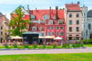 Cafeteria Colorida em Riga, Letônia