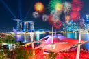 Fogos de Artifício em Singapura