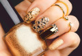 Nail Art de Ouro
