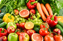Variedade de Legumes e Frutas Orgânicas