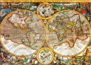 Mapa Mundial Antigo do Século XVII