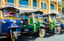 Táxis Tuktuks no Centro de Bangkok