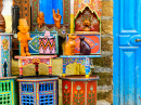 Artesanatos Coloridos no Mercado Marroquino