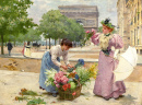Vendedora de Flores na Avenida Champs-Élysées