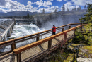 Barragem Post Falls em Idaho