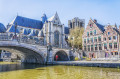 Canal em Ghent, Bélgica