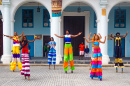Dançarinas de Rua em Havana, Cuba