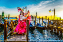No Carnaval de Veneza
