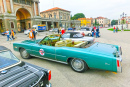 Exibição de Carros Clássicos em Padua, Itália