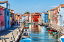 Ilha Burano próximo à Veneza