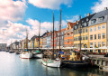 Margens de Nyhavn, Copenhague, Dinamarca