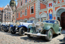 Exibição de Carros Antigos em Riga, Letônia