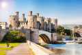 Castelo de Conwy em Wales, Reino Unido
