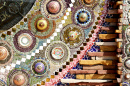 Mosaico na Parede de um Templo Tailandês