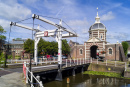 Portão da Cidade de Morpoort em Leiden, Holanda