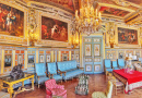 Interior do Palácio de Fontainebleau, França