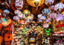 Lanternas no Mercado de Marraquexe, Marrocos