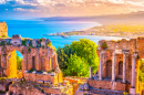 Ruínas do Teatro Antigo de Taormina, Sicília