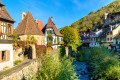 Vila Histórica na Alsácia, França