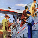 Anúncio de 1950 da American Airlines