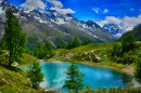 Lago Lac Bleu, Arolla, Suíça