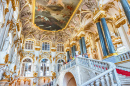 Escadaria de Jordânia do Palácio de Inverno, São Petersburgo