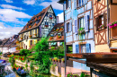 Antiga Cidade de Colmar, Alsácia, França