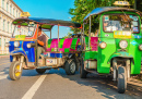 Tuk Tuk Taxis em Bangkok, Tailândia
