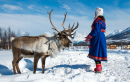 Mulher Sámi na Lapônia
