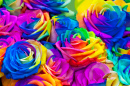 Buquê de Rosas Arco-íris