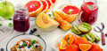 Batidas, Frutas, Muesli e Frutas Vermelhas